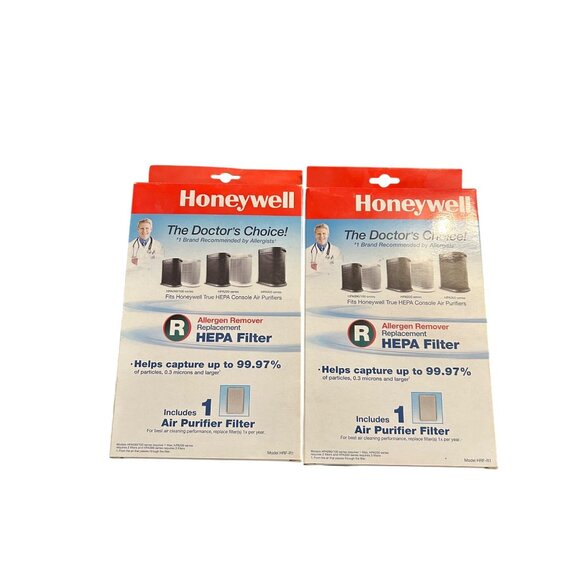2 Pack Honeywell Allergen Remover Replacement HEPA Filter For Air Purifiers - Picture 1 of 2